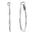 Sterling Silver Oval Hoop Earrings