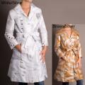 Assess about abstract minimal Surreal Samuel Dong Women's Abstract Trench Coat