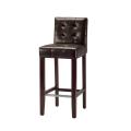 Noho Espresso Leather Barstool