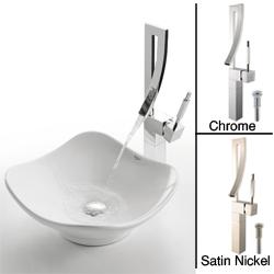 Kraus Tulip Sink and Millennium Bathroom Faucet