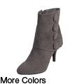 Journee Collection Women's Button Accent Ankle Boots