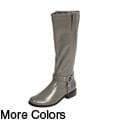 Journee Collection Women's Buckle Accent Boots