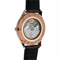 Zenith Men's 'Elite' Rose Gold Silver Face Watch