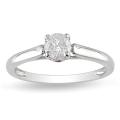 14k Gold 1/2ct TDW Diamond and Sapphire Engagement Ring (H-I, I2-I3)