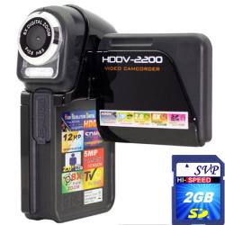 SVP HDDV2200 5MP 2-inch LCD Black Digital Camcorder with 2GB SDHC Memory Card 
