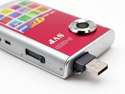 SVP MP300 Red Pocket HD Video Camera with 4GB Memory Card