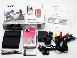 SVP MP300 Red Pocket HD Video Camera with 4GB Memory Card