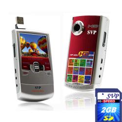 SVP MP300 Red HD Camcorder with 2GB SDHC Memory Card