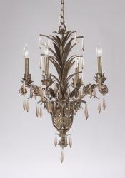Gilded Bronze Finish 4-light Chandelier