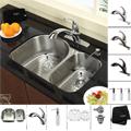 Kraus Stainless Steel Undermount Kitchen Sink/ Faucet/ Soap Dispenser Combo