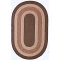 Handmade Alexa Reversible Braided Copper Lodge Rug (7'6 x 9'6 Oval)