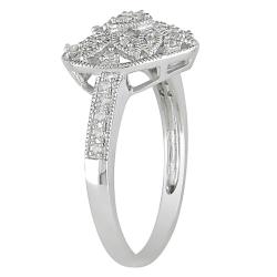 10k White Gold 1/6ct TDW Diamond Heart Ring (H-I, I2-I3)