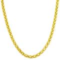 14k Gold over Silver 18-inch Popcorn Chain (3 mm)