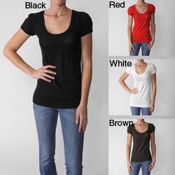 Active Basic Junior's Short Sleeve Scoop Neck Tunic