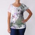 California Bloom Women's Scoop Neck Sublimation Print Top