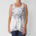 California Bloom Women's Asymmetrical Hem Sleeveless Top