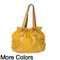 Angie and Lola Zipper Detail Double Handle Tote