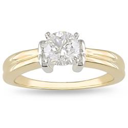 14k Gold 1ct TDW Certified Diamond Solitaire Ring (G-H, I1-I2)