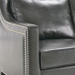 Diesel Black Leather Sofa and Two Chairs