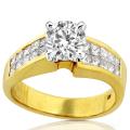 18k Yellow Gold 2ct TDW Diamond Engagement Ring (F-G, I1-I2)