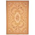 Hand-knotted French Aubusson Peach Wool Rug (8' x 10')