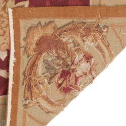 Hand-knotted French Aubusson Taupe Wool Rug (12' x 15')