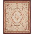 Hand-knotted French Aubusson Ivory Wool Rug (12' x 15')