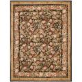 Hand-knotted French Aubusson Black Wool Rug (8' x 10')