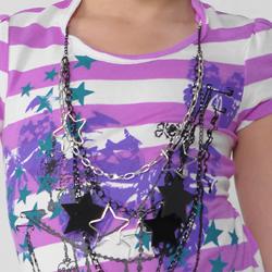 Self Esteem Girl's Short-sleeve Striped Top