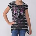 Self Esteem Girl's Short-sleeve Striped Top