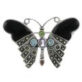 Sterling Silver Marcasite Butterfly Pin