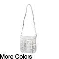 Adi Designs Ruffle Detail Adjustable Strap Cross-body Handbag