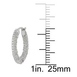 10k Gold 1/2ct TDW Diamond and Pink Sapphire Earrings (H-I, I2-I3)