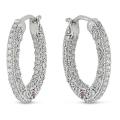 10k Gold 1/2ct TDW Diamond and Pink Sapphire Earrings (H-I, I2-I3)