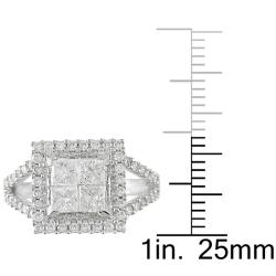 14k White Gold 1 1/2ct TDW Diamond Fashion Ring (H-I, I2-I3)