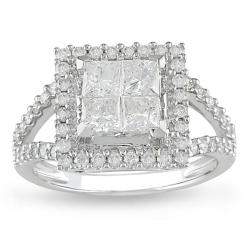 14k White Gold 1 1/2ct TDW Diamond Fashion Ring (H-I, I2-I3)