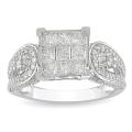14k White Gold 1ct TDW Diamond Ring (G-H, I1-I2)
