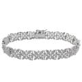 Sterling Silver 1/4ct TDW Diamond Snowflake Link Bracelet (I-J, I2-I3)