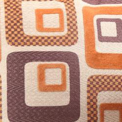  Orange Cube Print 18-inch Throw Pillows (Set of 2)