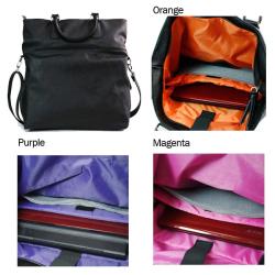 Kroo 13.3-inch Reveal Vertical Leather Laptop Tote