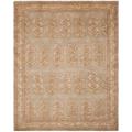 Pakistani Hand-knotted Peshawar Taupe Wool Rug (8' x 10')