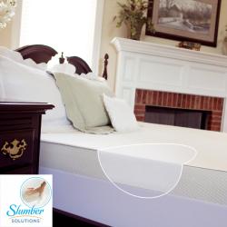 Slumber Solutions 4-inch Queen/ King/ Cal King-size Memory Foam Mattress Topper with Waterproof Cover