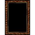 Alexa Cameo Zebra Border Black Rug (5'3 x 7'9)