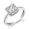 18k White Gold 3/4ct TDW Diamond Engagement Ring (H, SI1-SI2)