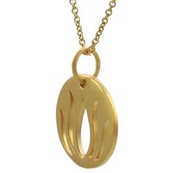 Sterling Silver Vermeil-style Lotus Cut-out Necklace