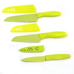 Silvermark Green 6-piece Santoku and Parer Knife Set 