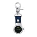 Geneve Men's Silvertone Key Fob Swiss Watch