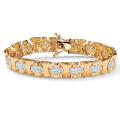 Ultimate CZ 14k Gold Overlay Cubic Zirconia Bracelet