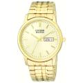 Citizen Men's Eco-drive Flexible Band Goldtone Watch
