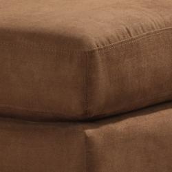 Estonia Mocha Microfiber Ottoman